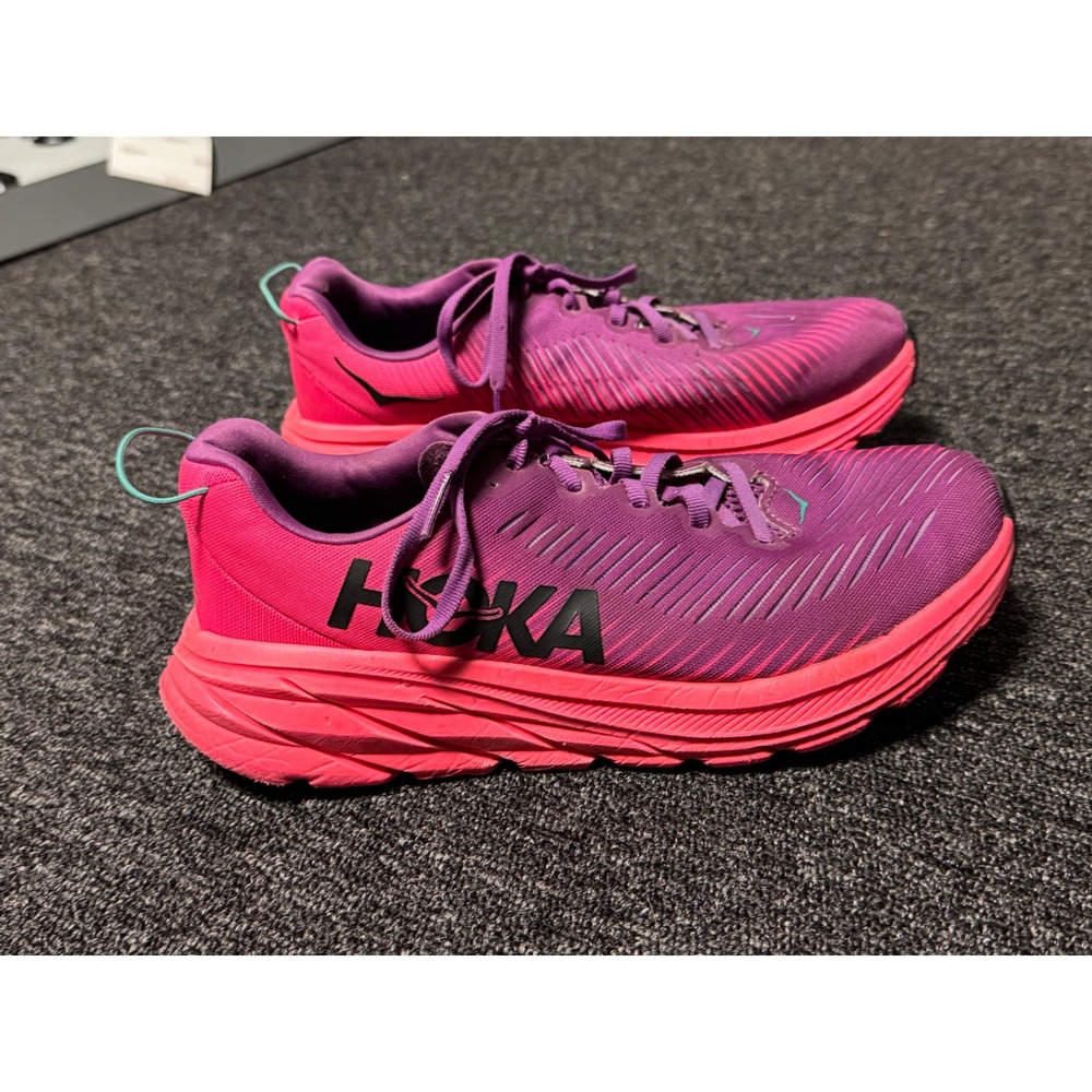 Hoka One One Rincon 3 Pink Purple Running Shoes Womens 7.5 1119396-PPCL